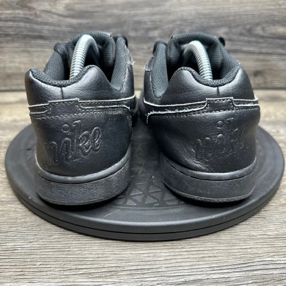 Nike Men’s Ebernon Low Triple Black Athletic Basketball Shoes Size 9.5